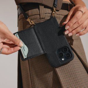 Bandolier - MagSafe Charging Crossbody Bandolier in Black/Gold (iPhone 13)